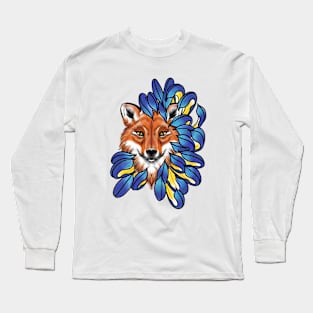Little fox in the flower Long Sleeve T-Shirt